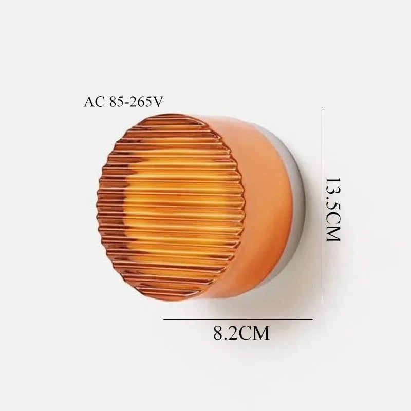 Nordic LED Wall Lamp Ceiling Light Acrylic Amber Jelly Grey Fixture Corridor Aisle Wall Sconces Commercial Decoration Lighting