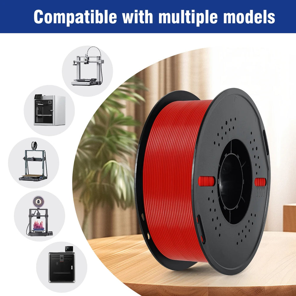 KINGROON 5KG(11LBS) PLA PETG HS-PLA HS-PETG Filament 1.75mm High Speed 3D Printer Material Matte PLA 1kg*5 Roll Mix Color New