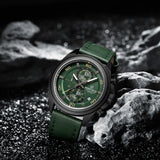 NAVIFORCE Waterproof Watches for Men Original Brand Luxury Leather Men's Quartz Wristwatch Fashion Military Chronograph Male
