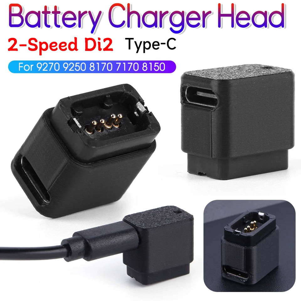 For SHIMANO EW-EC300 12-Speed Di2 Electric Bicycle R9270 9250 8170 8150 7170 Type-C Adapter Battery Charger Head With Lanyard