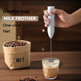 1 electric coffee frother, milk frother, egg beater, handheld 3-speed rechargeable cream maker, 3-speed kitchen mixer