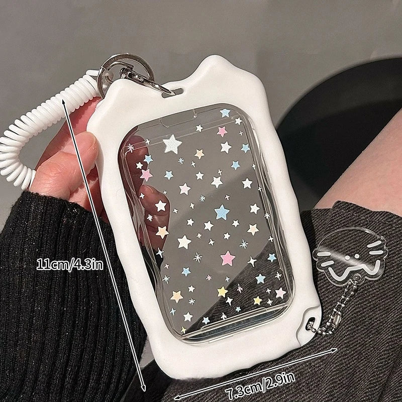 Idol Photocard Holder Photo Album pc holder kpop Protector Sleeves Keychain for Bag Poka Supplies Photo Decoration Cardholder