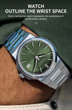 Specht&Sohne New Arrivals Blue Automatic Mechanical Watches For Men 38MM Stainless Steel Waterproof Classic Elegant Watch 50M