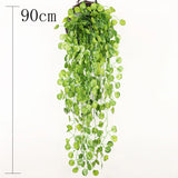 1/2/6Piece Artificial Vine Home Decor Artificial Ivy Leaf Garland Plants Vine Fake Foliage Flowers Creeper Green Ivy Wreath