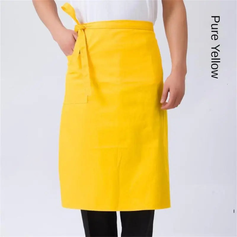 Chef Apron Special Kitchen Mens Hotel Restaurant Restaurant Back Kitchen Half-length Short Apron Household Cleaning