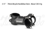 Homehin Adjustable Bicycle Handlebar Stem Ultralight 7/17 Degrees Bike Stems 31.8*45-120mm Positive Negative Vertical Handle