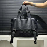 Ladies' fashionable retro mesh tote bag with large capacity and personalized splicing, single shoulder diagonal cross bag