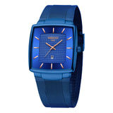NIBOSI Mens Watches Top Brand Luxury Square Quartz Watch Men Slim Mesh Waterproof Sport Wristwatch Date Luminous Reloj Hombre