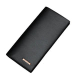 Men's PU Leather Long Clutch, Thin Business Card Holder, Men's Wallet, Brown, Black, Coffee, Pocket Coin Purse, Fashion 2024