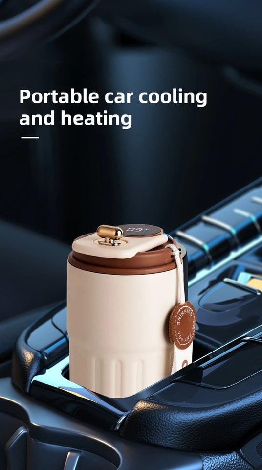 Smart Temp Display Stainless Steel Tumbler Thermal Mug Vacuum Insulated Coffee Cup Travel Thermos Cups Hot Water Bottle for Tea