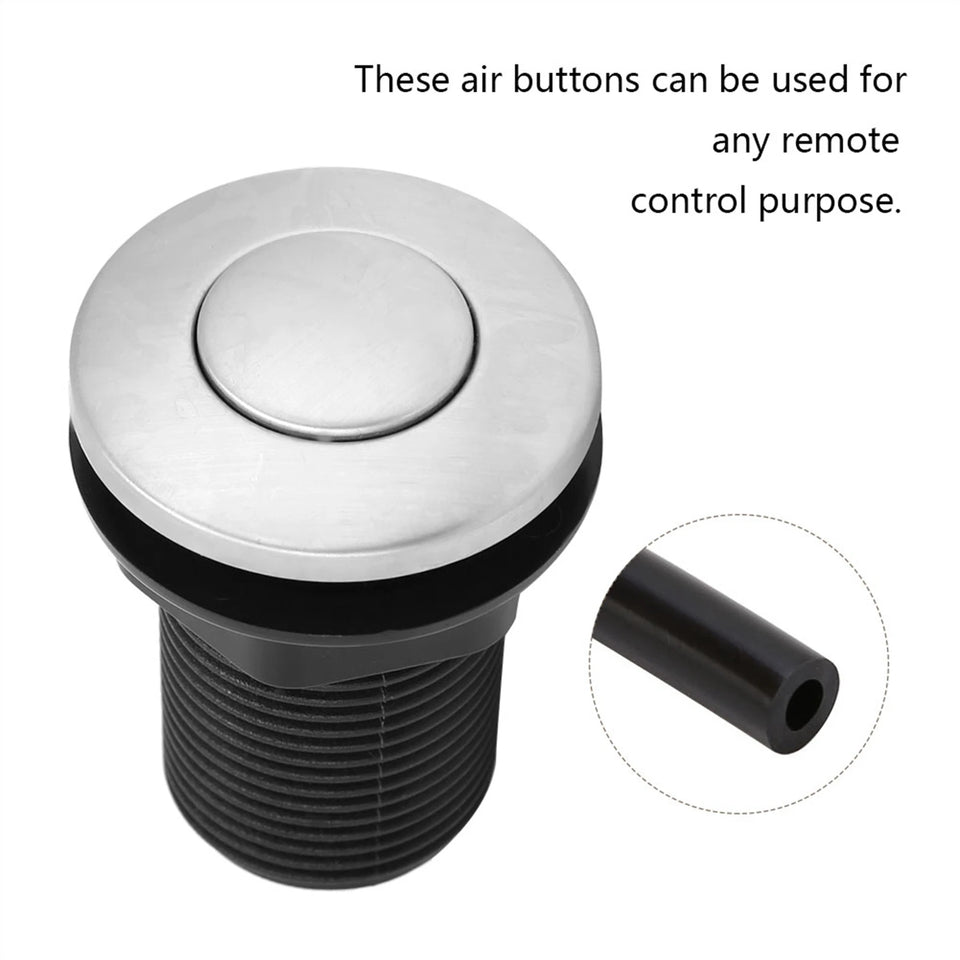 Garbage Scrap 32mm Air Switch Automatic Selflock Button Pneumatic Air Hose Kit