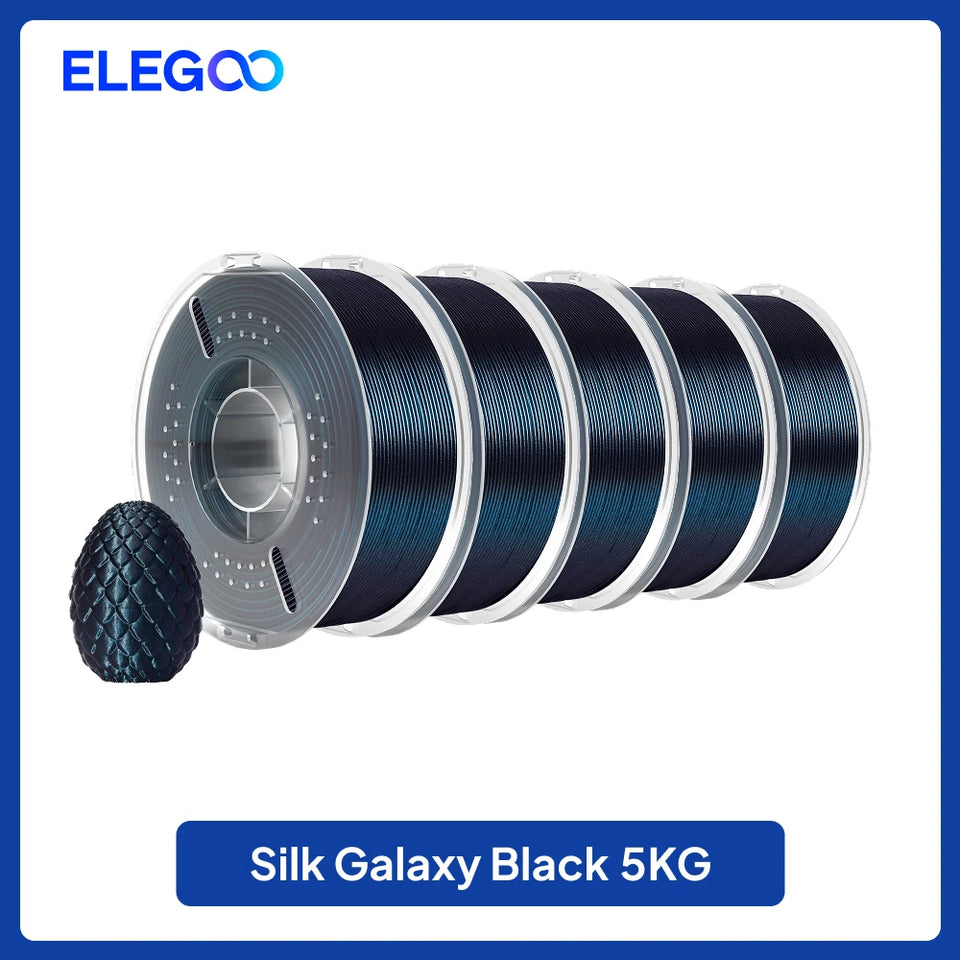 ELEGOO 5/10KG Silk Filament PLA 1.75mm 3D Printer Filament for FDM 3D Printers Elegoo PLA for Elegoo Centauri Carbon