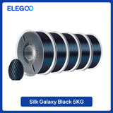 ELEGOO 5/10KG Silk Filament PLA 1.75mm 3D Printer Filament for FDM 3D Printers Elegoo PLA for Elegoo Centauri Carbon