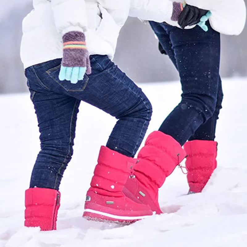 Women Snow Boots Platform Winter Boots Thick Plush Waterproof Non-slip Boots Fashion Women Winter Shoes Warm Fur Botas mujer