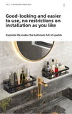 Rustproof Aluminum Bathroom Shelf – No-Drill Over-Tub or Corner Storage for Toiletries & Shower Essentials
