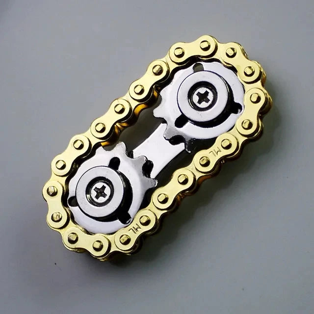 New EDC Sprockets Flywheel Gyro - Antistress Anxiety Metal Bike Chains Fingertip Spinner Fidget Toys For Adult