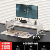 Carbon Steel Monitor Stand with Drawer Desktop Riser Shelf for Computer Office Desk Organizer Ergonomic Workspace Solution