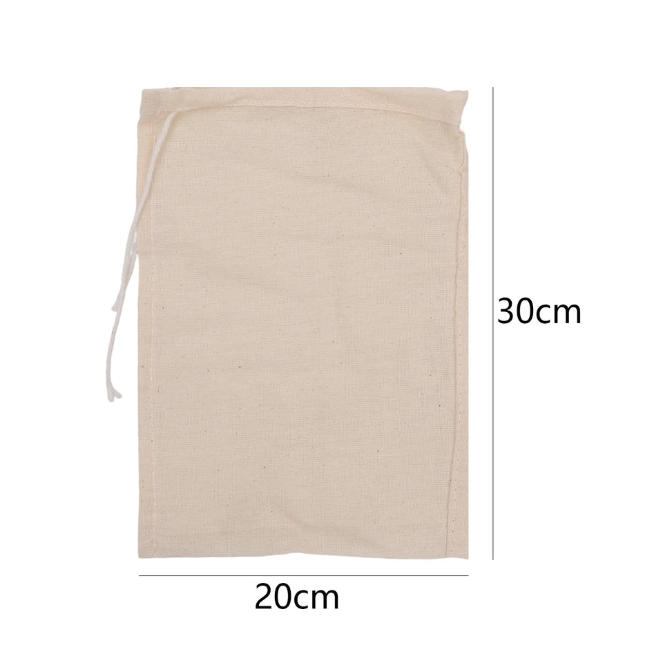 Cotton Strainer Bag Soy Milk Wine Filter Bags Nut Yogurt Clothbags Tea Coffee Juice Filter Net Reusable Kitchen Strainers Mesh