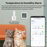 CozyLife Smart Thermometer Temperature Sensor Fridge Sensor Mini LCD Digital Display Bluetooth-Compatible Thermometer Hygrometer