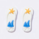 10Pcs Colorful Ocean Animals Resin Crab Fish Float Bottle Beach Slipper Surfboard Flatback Scrapbook Craft DIY Figurine Decor