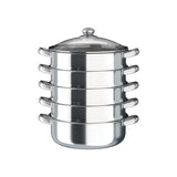 5 Tier Stainless Steel Steam Cooker Steamer Food Vegetable Pot Kitchen 26CM/28CM/30CM