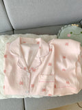 Spring/Autumn New Arrivals: Cloud-Print Cotton Long-Sleeved Pyjama Set for Women Adorable Sweetheart Style Nightwear Homewear Se