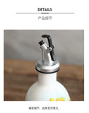 Hand-Painted Ceramic Seasoning Bottle Bird Flower Fruit Soy Sauce Vinegar Oil Bottle Coffee Table Wine Cabinet Decoration