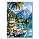 Sea Sailboat 5D Diamond Painting Kit Seaside Scenery New Arrivals Mosaic Cross Stitch DIY Home Decor Gift for Adult Beginners