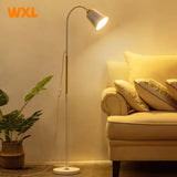 Floor Lamp Simple Floor Lamp Floor Light Wrought Iron LED Standing Lamp Adjustable Lamp Head Standing Reading Light for Living R