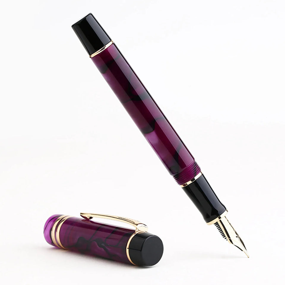 Majohn M600S Celluloid Fountain Pen F Nib with Converter Quality Fashion Office Business Writing Gift Pen Stationery Supplyn