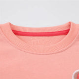 Jumping Meters 2-7T New Arrivals Girls Sweatshirts Bunny Applique Toddler Clothing Hooded Tops Autumn Spring Baby Costume