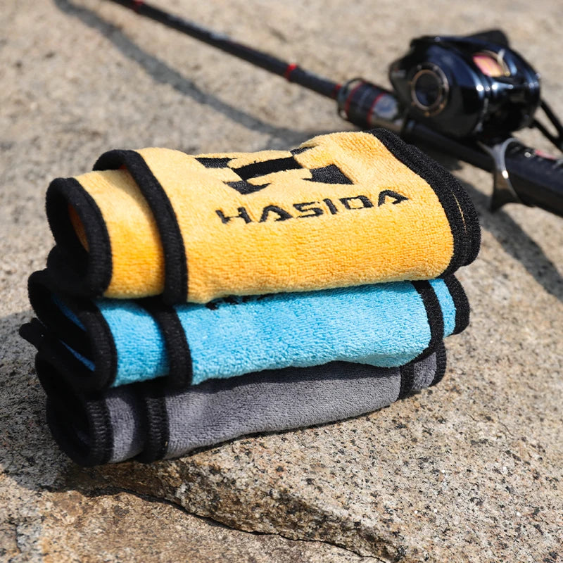 HISTAR 1pc 3 Color Choice Double Layers Thicken Anti-Slippery High Cotton Fabric Soft Fishing Face Towel