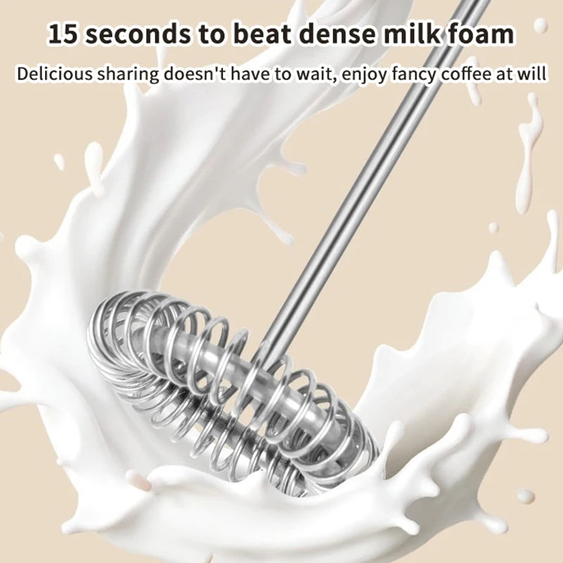 Mini Milk Frother Electric Egg Blender Coffee Whisk Mixer USB Rechargeable Handheld Mixer Foamer Shaker Cooking Drink Blender