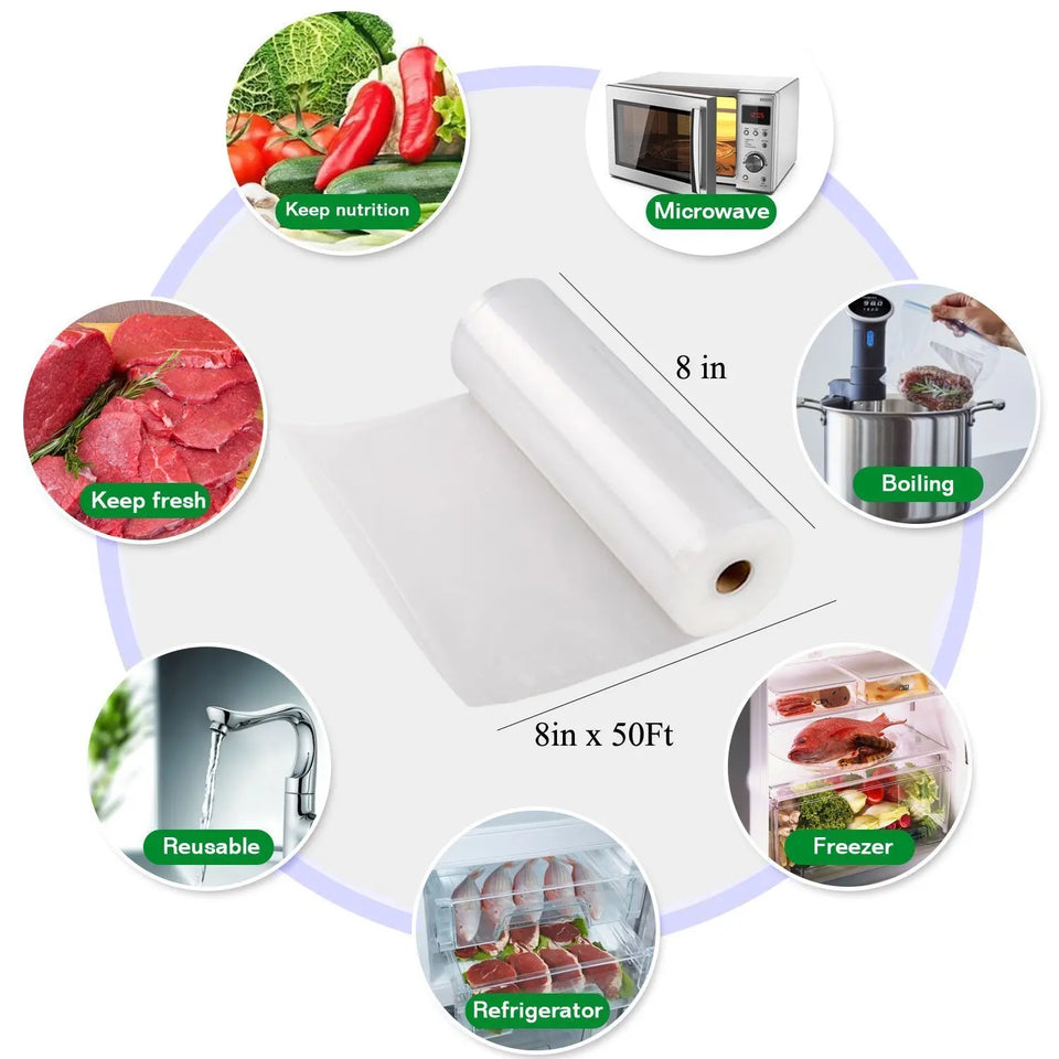 Sous Vide Roll Bags For Vacuum Packing Machine Packaging Food Storage Vacuum Bags for Vacuum Sealer