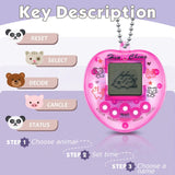 Electronic Pets Game Tamagotchi Handheld Game Console Toy in Russian Original German Spanish Polish Virtual Digital Pet Toy