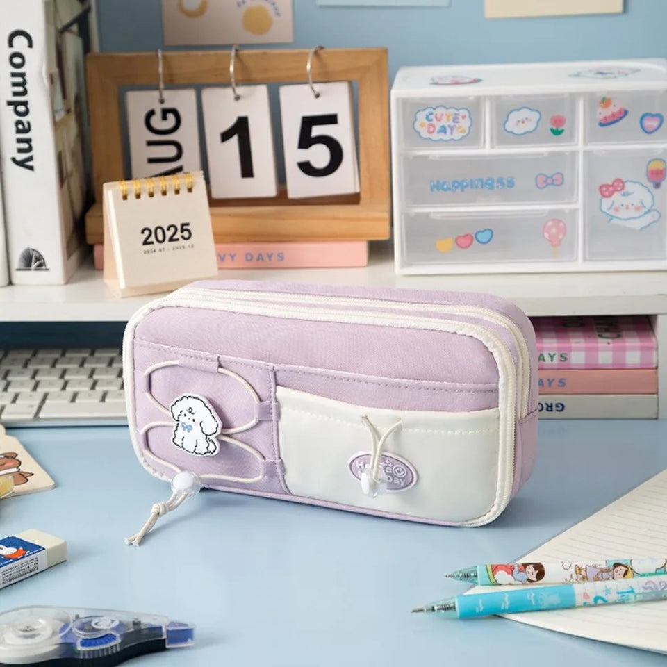 High Quality Nine Layer Pen Bag Large Capacity Multifunctional Pencil Case Dirt-proof Stationery Organizer Students