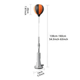 Punching Bag Height Adjustable Speed Bag Punching Reflex Ball Set for Training Boxing Stress Relief & Fitness