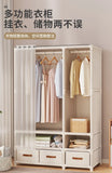 Durable Dustproof Collapsible Closet Large Capacity Wardrobe Easy Assembly Storage Organizer for Bedroom Dorm Daily Arrangement