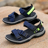 Summer Men's Sandals Trendy Casual Outdoor Sport Shoes for Holidays Beach Breathable Wear-Resistant Hiking & Walking Sandals