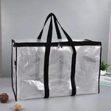 Large Capacity Closet Storage Bag; Sealed with Double Zipper, Transparent and Waterproof.