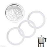 367A Efficient Coffee Maker Replacement Set With Gaskets Seals And Aluminium Filter