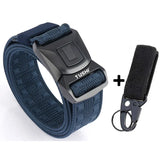 Solid Quick Release Metal Buckle Canvas Tactical Belts Comfortable Webbing Waistband Outdoor Corps Training Hiking Belt For Men
