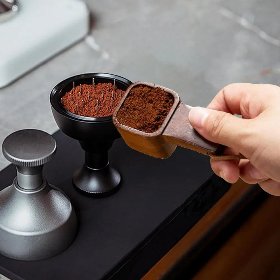 Coffee Spoons Coffee Measuring Scoop for Ground Beans Tea Sugar Delicate Wooden Handle Home Barista Accessories