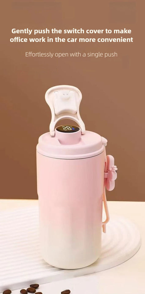 Smart Temp Display Stainless Steel Tumbler Thermal Mug Vacuum Insulated Coffee Cup Travel Thermos Cups Hot Water Bottle for Tea