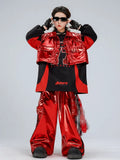 Boys Hip Hop Sweatshirt Shiny Vest Street Dance Cargo Pants Girls K-pop Clothes Set Kid Hip Hop Jazz Costume Children Streetwear