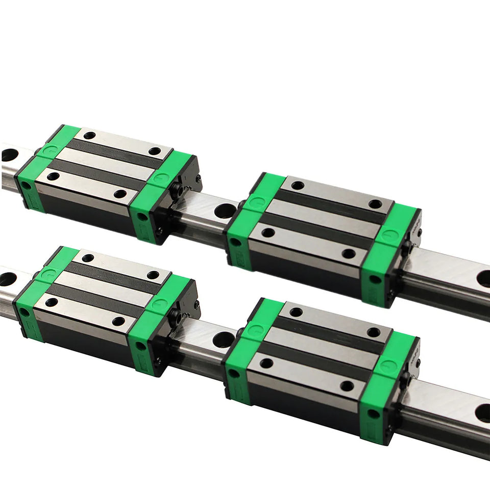 2pcs HGR20 Square Linear Guide Rail 300 400 500 800 1000 1500mm + 4pcs HGH20CA Bearing Slide Block Carriages For CNC 3D Printer