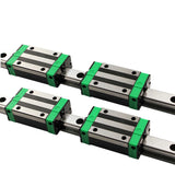 2pcs HGR20 Square Linear Guide Rail 300 400 500 800 1000 1500mm + 4pcs HGH20CA Bearing Slide Block Carriages For CNC 3D Printer