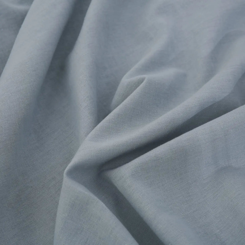Simple&Opulence Linen Fitted Sheet (1 Piece) - 14 Inch Deep Pocket Mattress Cover Natural Flax Cotton Soft Breathable  Bedding