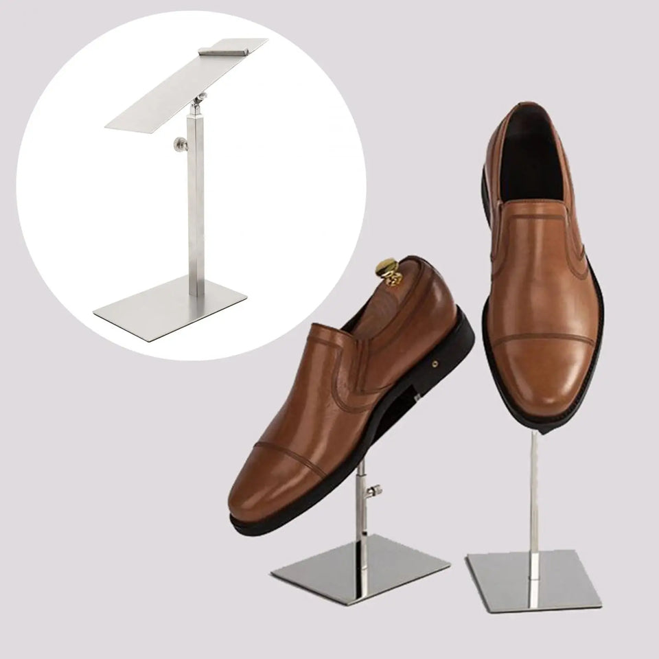 Shoes Display Stand Sturdy Sandal Store Display for Desktop Retail Supply Shoes Display Stand Shoe Riser Adjustable Height