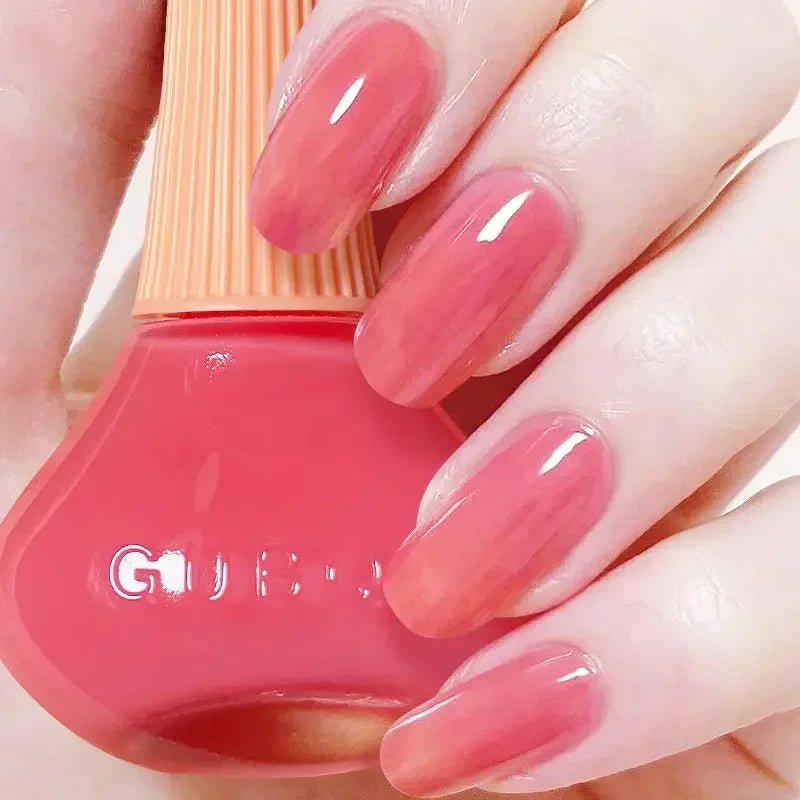 New Oily Gel Nail Polish Glitter Sparking Autumn Winter Milk Coffee Color Varnish No Bake Quick Dry Nail Art Salon Nail Polish